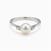 Ring Idee Preziose dal 1987 Woman in White Gold Perla IP.AK18B/3P